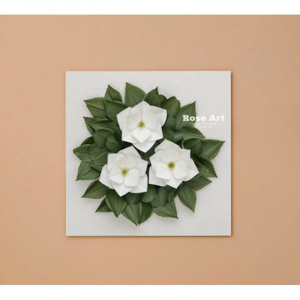 Tranh Hoa Giấy Handmade Trang Trí Tranh Hoa Size 25 25 4cm2