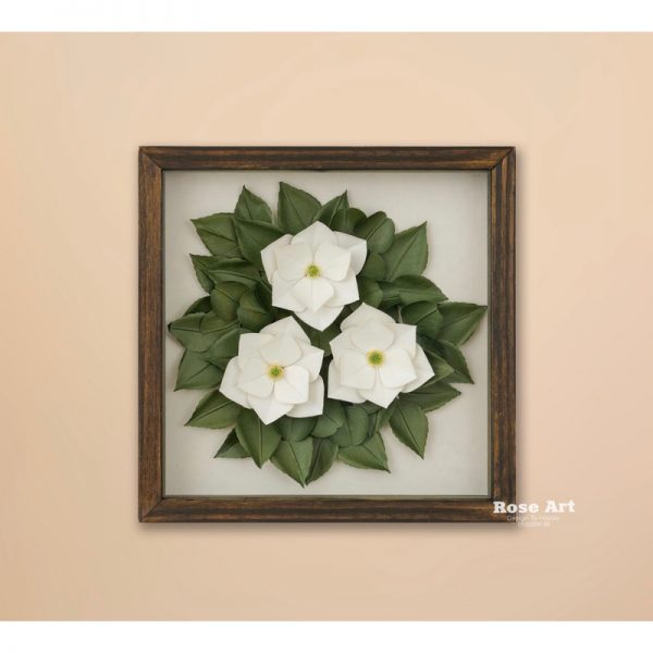 Tranh Hoa Giấy Handmade Trang Trí Tranh Hoa Size 25 25 4cm4