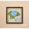 Tranh Hoa Giấy Handmade Trang Trí Tranh Hoa Tú Cầu Size 25x25x4cm1